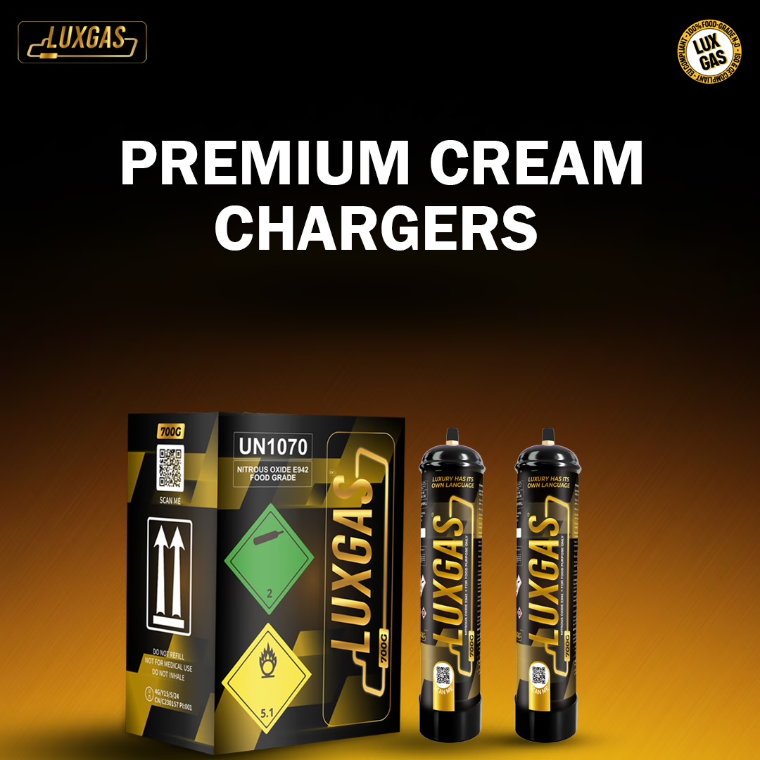 LUXGAS premium cream chargers